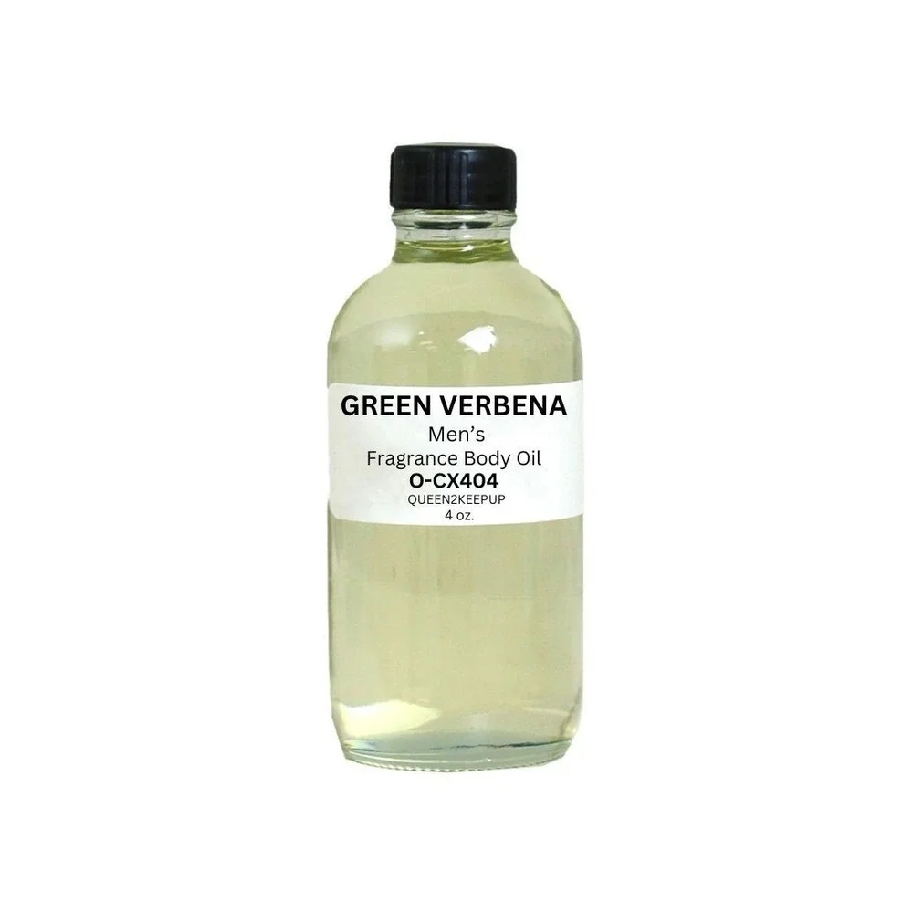 Green Verbena (Men) Body Oil 4 oz Fragrance All Natural Scent